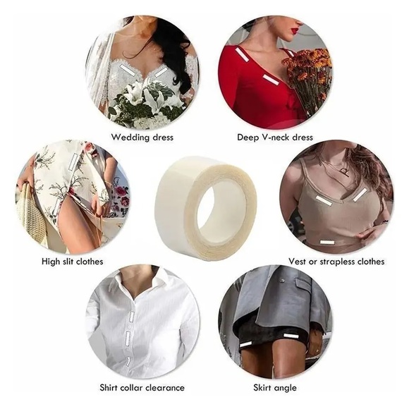 Double Sided Safety Body Tape Underwear Tape Bra Medical Waterproof Tape Sticker - Picture 5 of 6